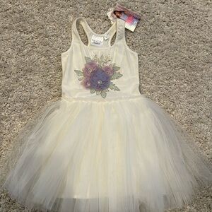 White tutu OohLa La Couture dress size 5